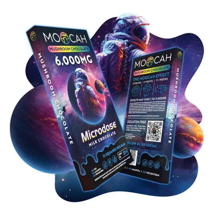 Moocah Microdose Milk Chocolate Bar 6000mg Moocah Microdose Milk Chocolate Bar 6000mg premium mushroom chocolate edible