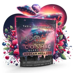 Moocah Mega Dose Cosmic Berry Blast Gummies – premium mushroom edibles
